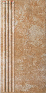 Клинкерная плитка Ceramika Paradyz Ilario Ochra ступень простая (30x60)